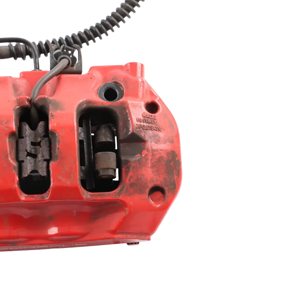 Brake Caliper Housing Right O/S Red 7P0615424 to Porsche Cayenne Turbo 92A Rear with Part number 95835242461 Porsche Cayenne Turbo 92A Rear Brake Caliper Housing Right O/S Red 7P0615424 - SKU 95835242461 - Part number 95835242461