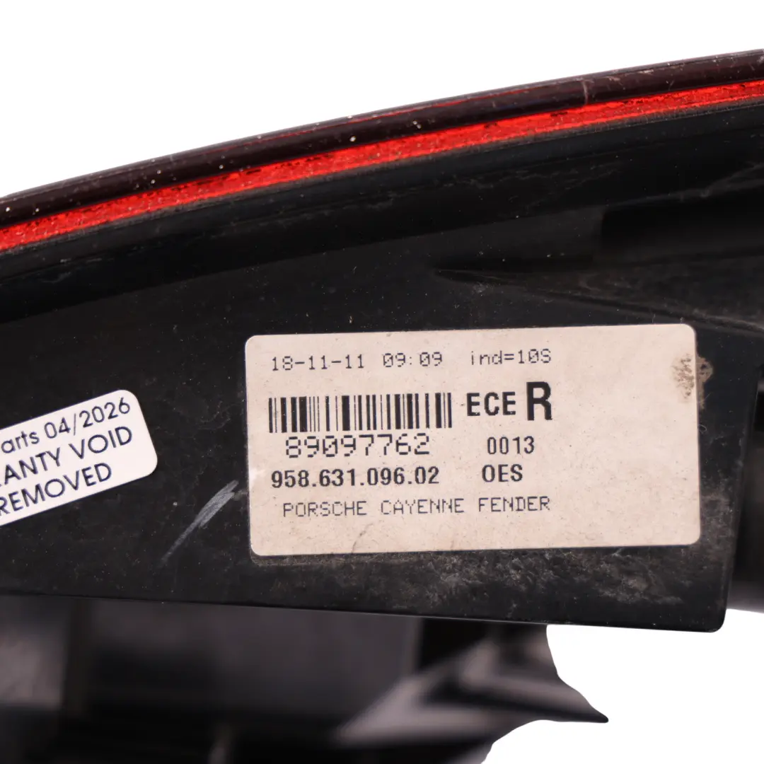 Porsche Cayenne 92A Rear Tail Light Tailgate Side Lamp Right O/S - SKU 95863109602 - Part number 95863109602