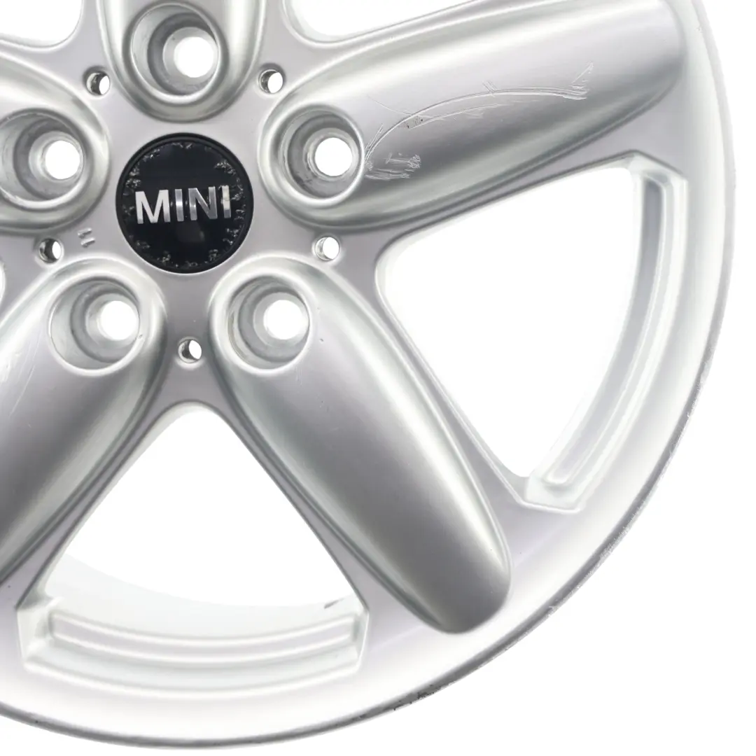 Cerchione Lega Argento 16" Star Spoke 124 6,5J ET:46 per Mini Cooper R60 R61 con numero di parte 9803720 Mini Cooper R60 R61 Cerchione Lega Argento 16" Star Spoke 124 6,5J ET:46 - SKU 9803720-1 - Numero di parte 9803720