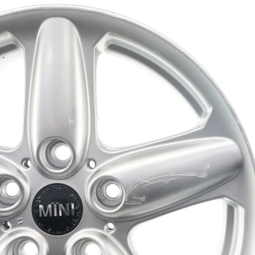 Felga Aluminiowa Srebrna 16" Star Spoke 124 6,5J ET46 do Mini Cooper R60 R61 o numerze 9803720 Mini Cooper R60 R61 Felga Aluminiowa Srebrna 16" Star Spoke 124 6,5J ET46 - SKU 9803720-1 - Numer Części 9803720