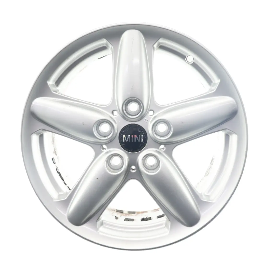 Mini Cooper R60 R61 Llanta De aleacion De plata 16" 6,5J 5-Star Single Spoke 124 - SKU 9803720-2 - Número de pieza 9803720