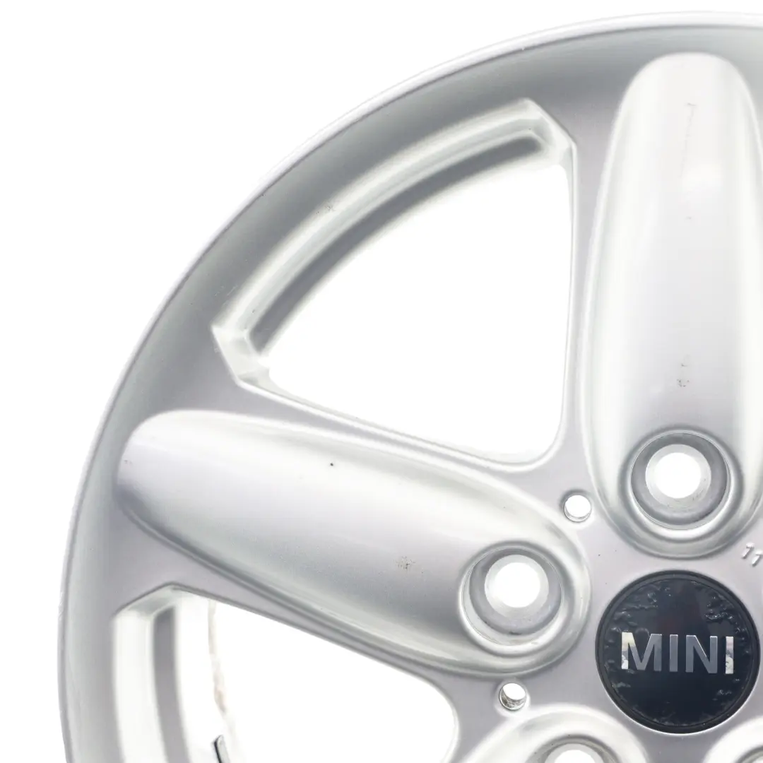 Silberfelge Alu Felge 16 "6,5J 5-Sterne-Einzelspeiche 124 für Mini Cooper R60 R61 mit Teilenummer 9803720 Mini Cooper R60 R61 Silberfelge Alu Felge 16 "6,5J 5-Sterne-Einzelspeiche 124 - SKU 9803720-2 - Teilenummer 9803720