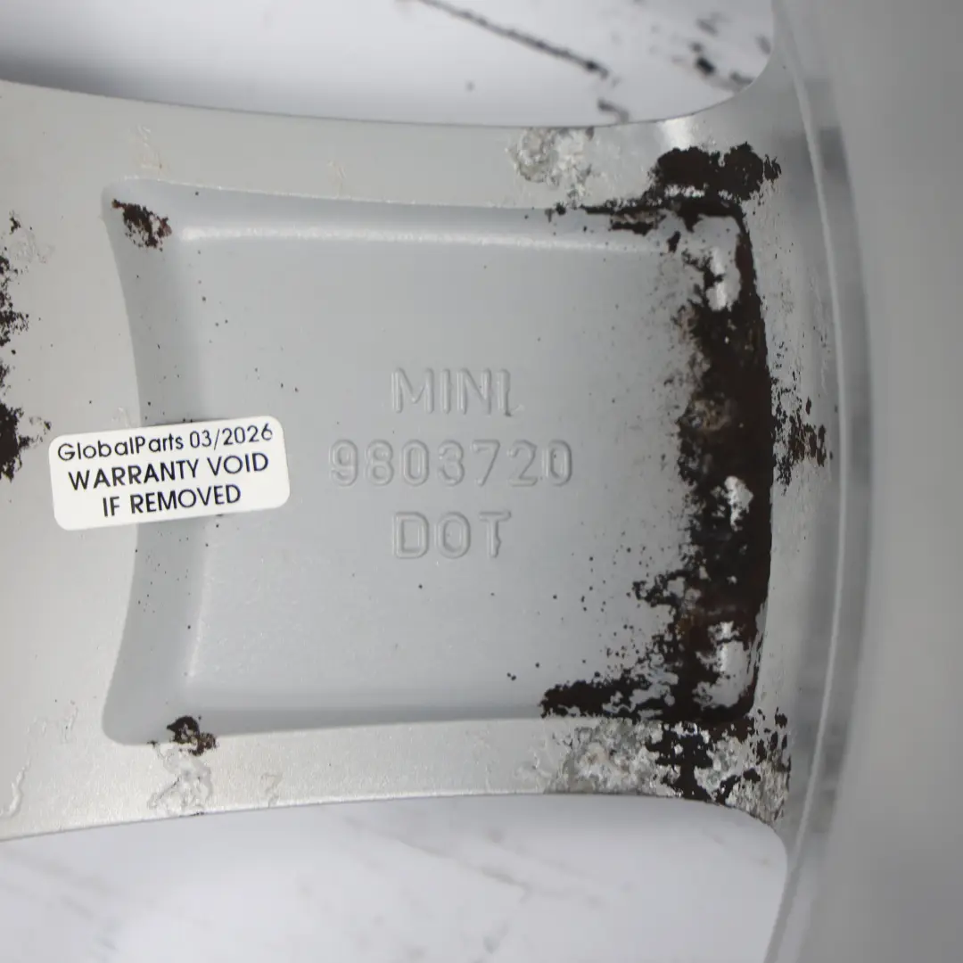 Mini Cooper One R60 R61 Felge 16" 6,5J Silber 5-Stern Einzel-Speiche 124 - SKU 9803720-3 - Teilenummer 9803720