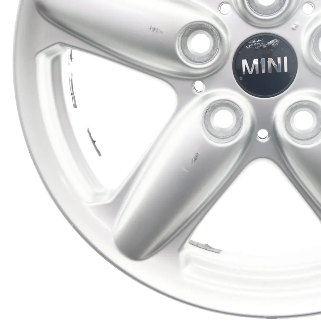 Cerchio Lega 16" 6,5J Argento 5-Star A Razze Singole 124 per Mini Cooper One R60 R61 con numero di parte 9803720 Mini Cooper One R60 R61 Cerchio Lega 16" 6,5J Argento 5-Star A Razze Singole 124 - SKU 9803720-3 - Numero di parte 9803720