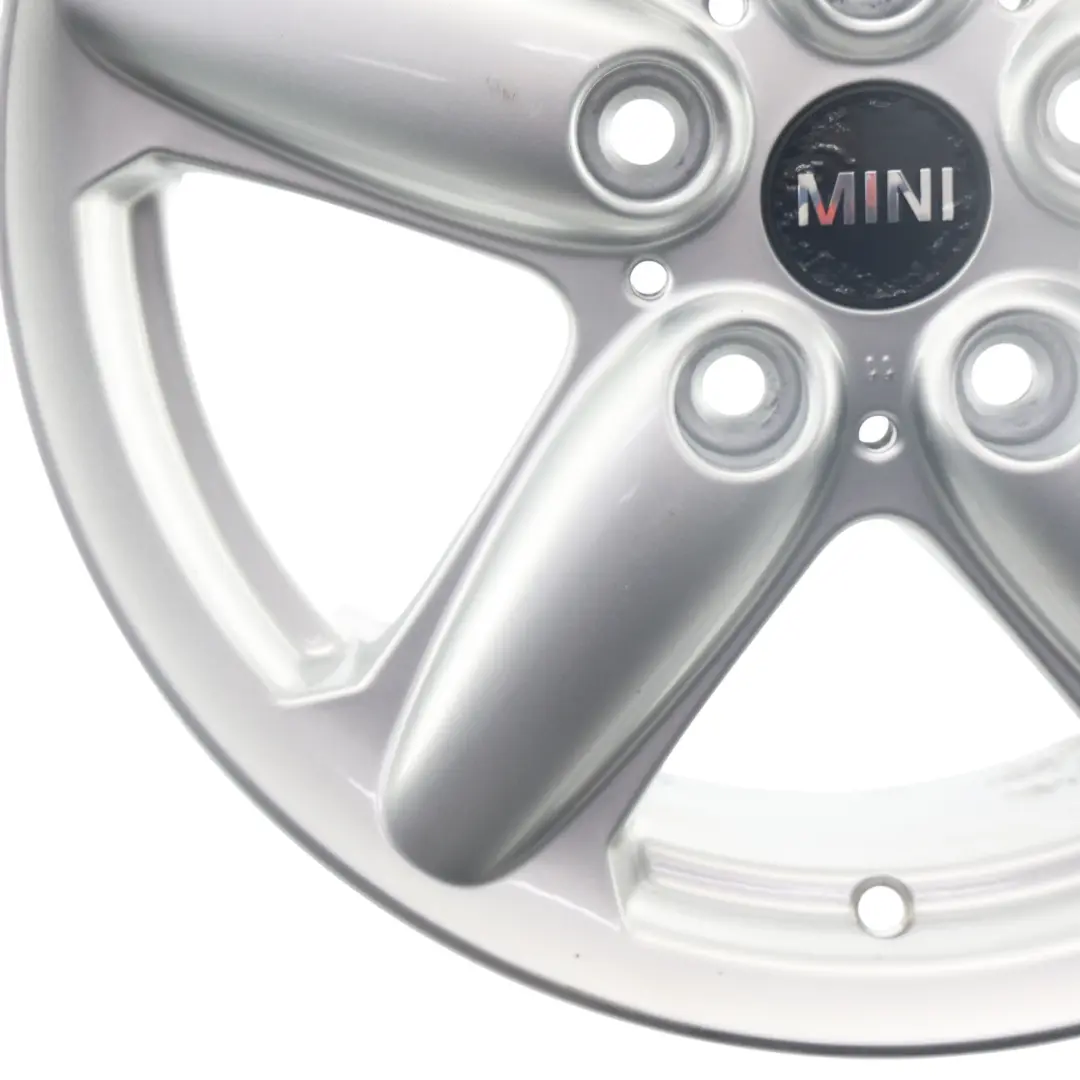 Mini Cooper One R60 R61 Felge 16" 6,5J Silber 5-Stern Einzel-Speiche 124 - SKU 9803720-3 - Teilenummer 9803720