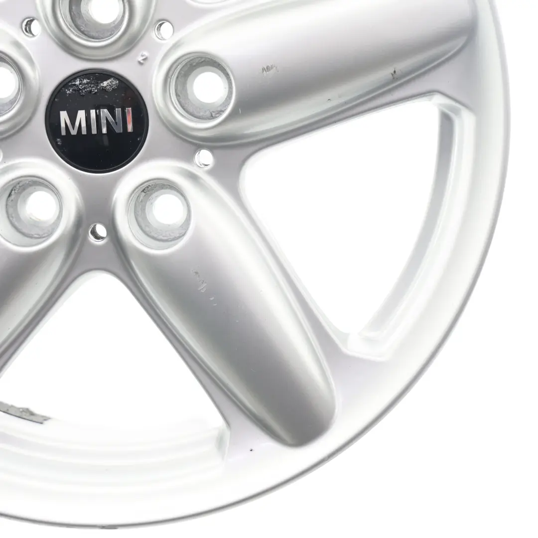 Mini Cooper One R60 R61 Cerchio Lega 16" 6,5J Argento 5-Star A Razze Singole 124 - SKU 9803720-3 - Numero di parte 9803720