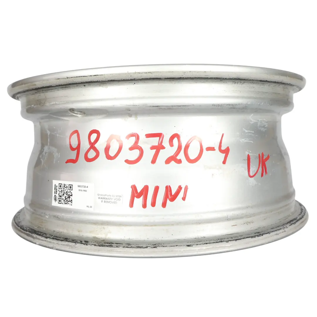 Mini Cooper R60 Silver Wheel Alloy Rim 16" 6,5J ET:46 5-Star Single Spoke 124 - SKU 9803720-4 - Part number 9803720