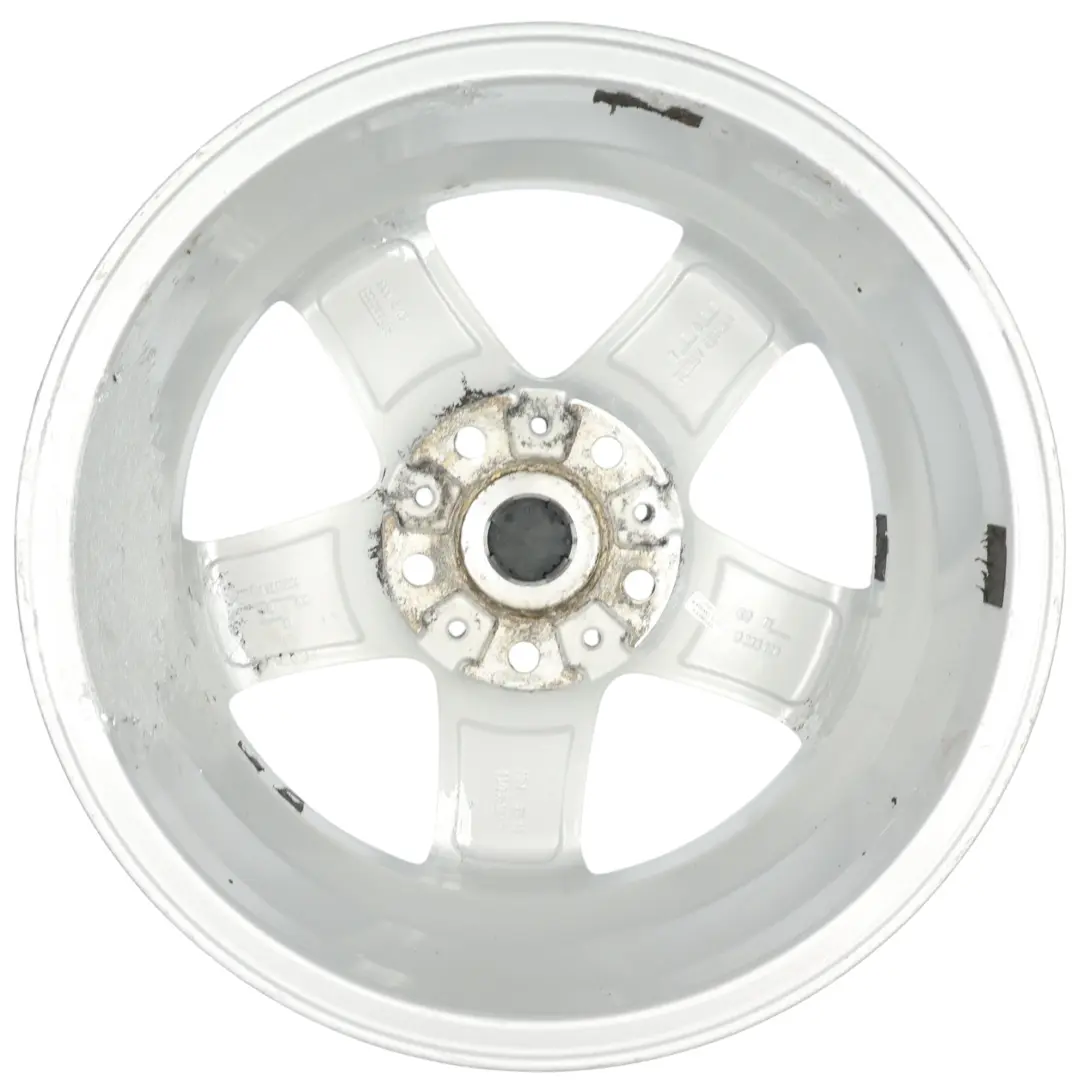 Alloy Rim 16" 6,5J ET:46 5-Star Single Spoke 124 to Mini Cooper R60 Silver Wheel with Part number 9803720 Mini Cooper R60 Silver Wheel Alloy Rim 16" 6,5J ET:46 5-Star Single Spoke 124 - SKU 9803720-4 - Part number 9803720