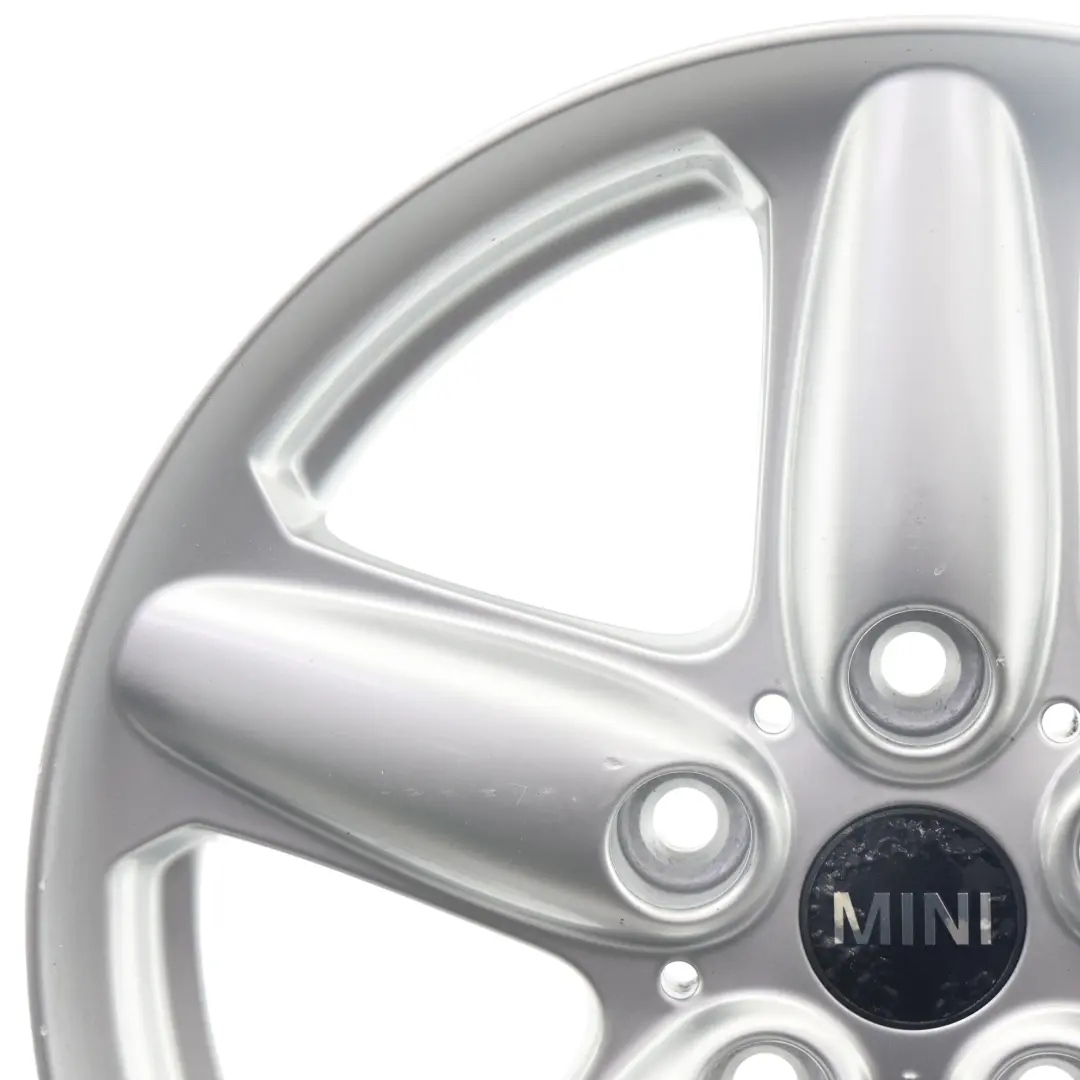 Mini Cooper R60 Silver Wheel Alloy Rim 16" 6,5J ET:46 5-Star Single Spoke 124 - SKU 9803720-4 - Part number 9803720