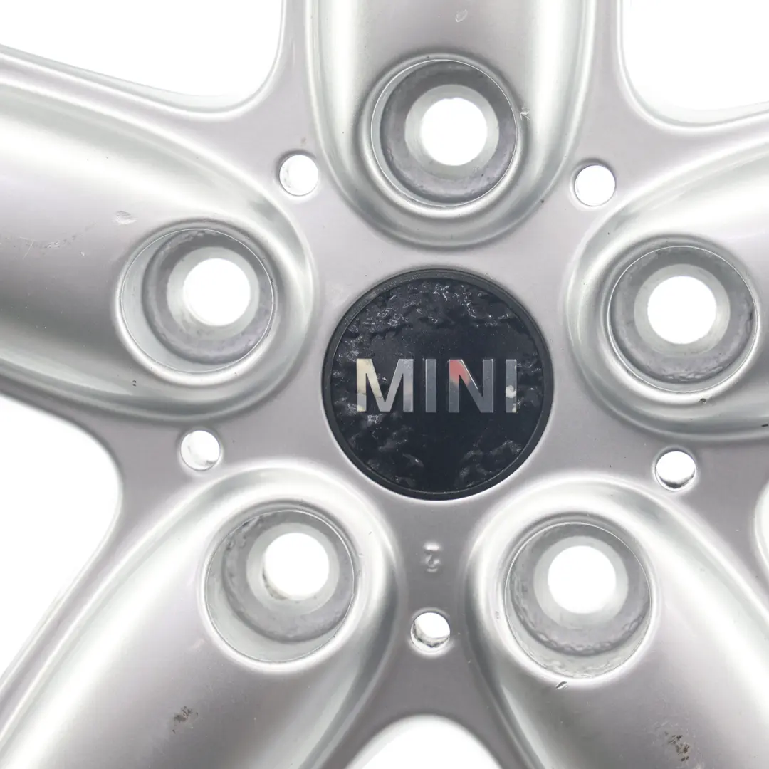 Mini Cooper R60 Silver Wheel Alloy Rim 16" 6,5J ET:46 5-Star Single Spoke 124 - SKU 9803720-4 - Part number 9803720