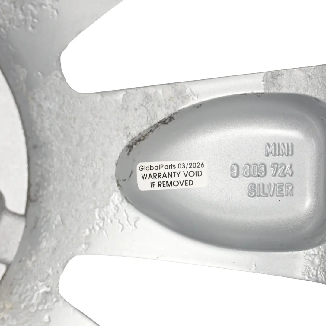 Mini Cooper R60 R61 Silver Wheel Alloy Rim 18" ET:52 7,5J Turbo Fan 126 - SKU 9803724-1 - Part number 9803724