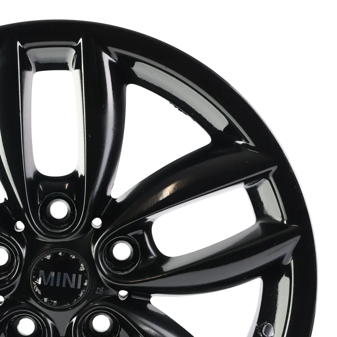 Mini Cooper R60 R61 Wheel Rim Alloy Black 17" 7J ET:50 5-Star Double Spoke 124 - SKU 9803726-5 - Part number 9803726