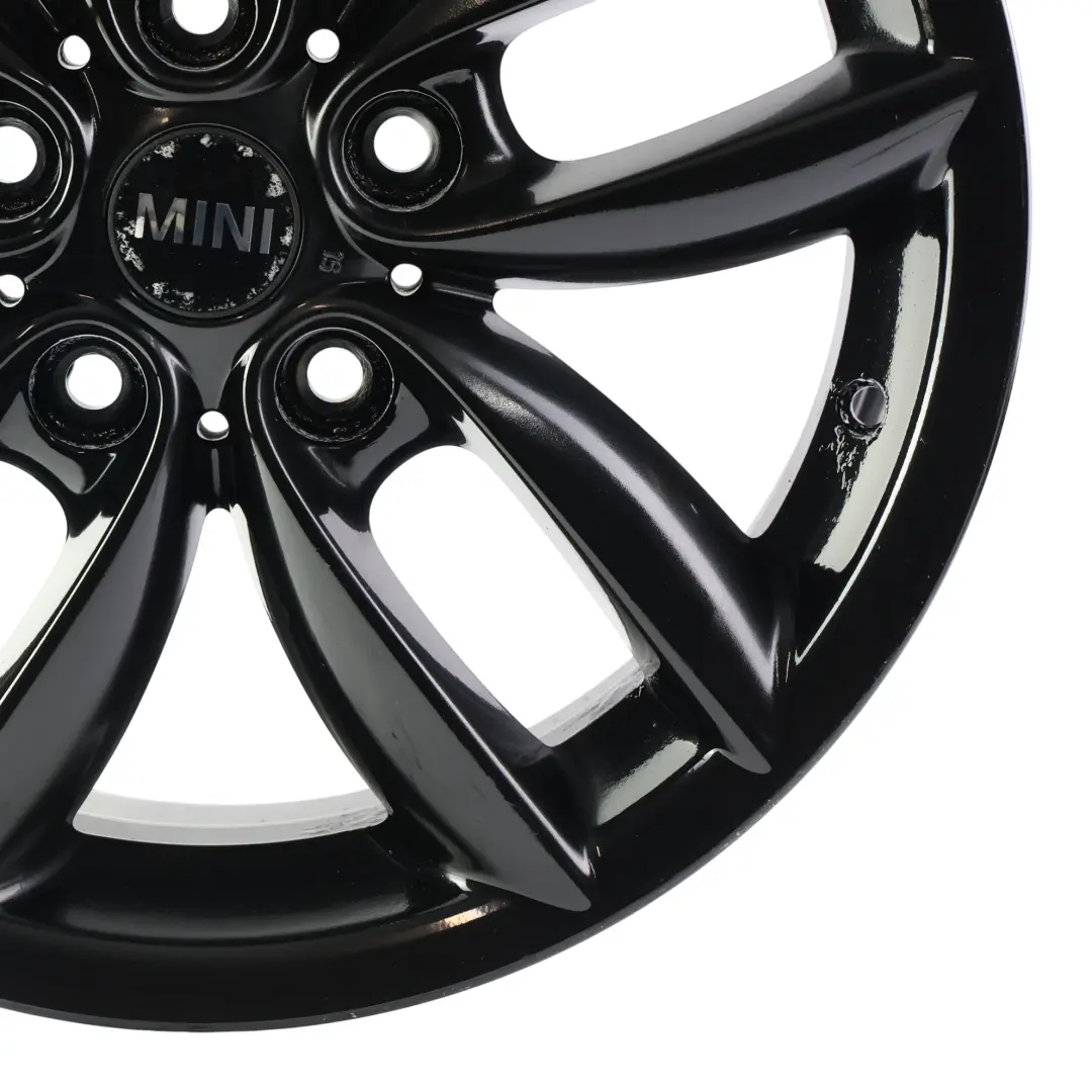Rim Alloy Black 17" 7J ET:50 5-Star Double Spoke 124 to Mini Cooper R60 R61 Wheel with Part number 9803726 Mini Cooper R60 R61 Wheel Rim Alloy Black 17" 7J ET:50 5-Star Double Spoke 124 - SKU 9803726-5 - Part number 9803726