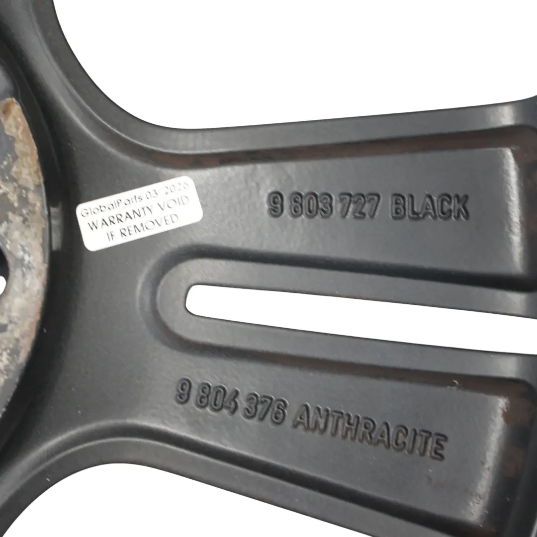 Mini Cooper R60 R61 Cerchio in lega nero 18" ET:52 7,5J 5-Star Doppie razze 127 - SKU 9803727-2 - Numero di parte 9803727