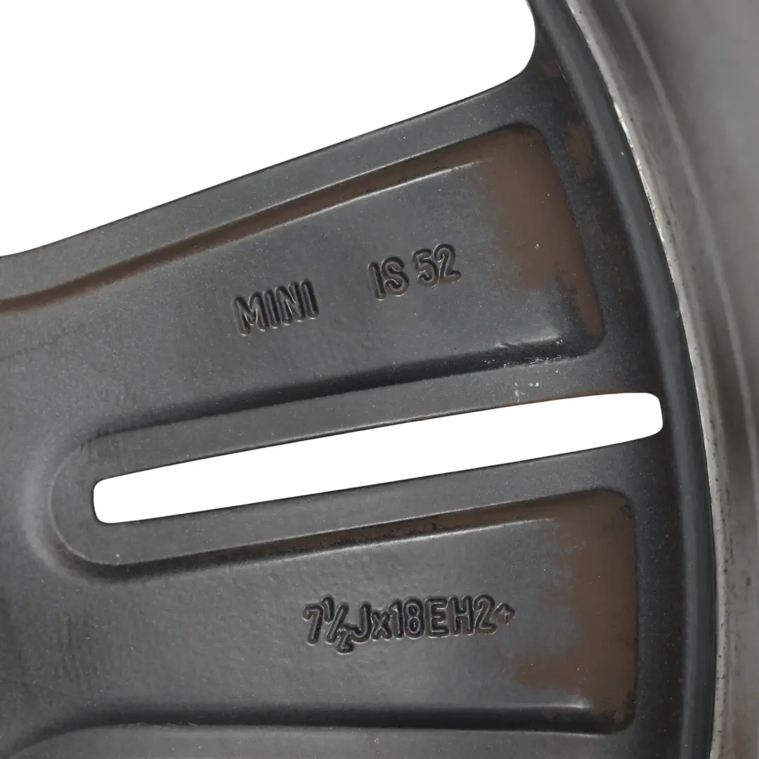 Schwarz Alufelge 18" ET:52 7,5J 5-Stern Doppelspeiche 127 für Mini Cooper R60 R61 mit Teilenummer 9803727 Mini Cooper R60 R61 Schwarz Alufelge 18" ET:52 7,5J 5-Stern Doppelspeiche 127 - SKU 9803727-2 - Teilenummer 9803727