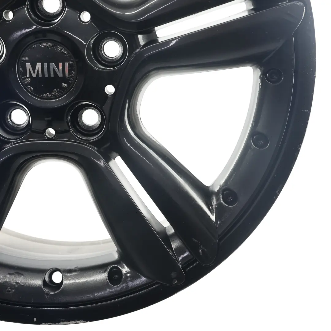 Schwarz Alufelge 18" ET:52 7,5J 5-Stern Doppelspeiche 127 für Mini Cooper R60 R61 mit Teilenummer 9803727 Mini Cooper R60 R61 Schwarz Alufelge 18" ET:52 7,5J 5-Stern Doppelspeiche 127 - SKU 9803727-2 - Teilenummer 9803727