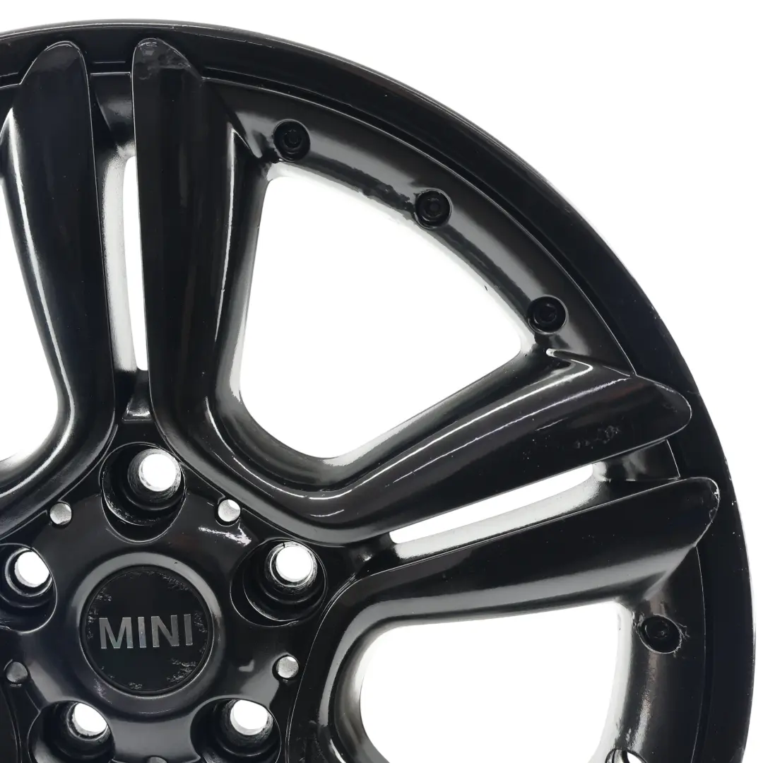 Alufelge Schwarz 18" ET:52 7,5J 5-Stern Doppelspeiche 127 für Mini Cooper R60 R61 mit Teilenummer 9803727 Mini Cooper R60 R61 Alufelge Schwarz 18" ET:52 7,5J 5-Stern Doppelspeiche 127 - SKU 9803727-4 - Teilenummer 9803727
