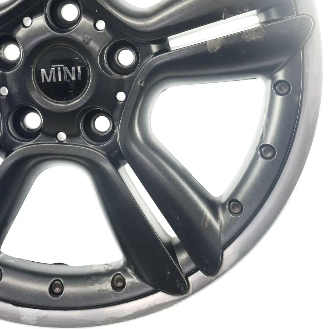 Anthracite Wheel Alloy Rim 18" 7.5J ET:52 Double Spoke 127 to Mini R60 R61 with Part number 9804376 Mini R60 R61 Anthracite Wheel Alloy Rim 18" 7.5J ET:52 Double Spoke 127 - SKU 9804376-3 - Part number 9804376