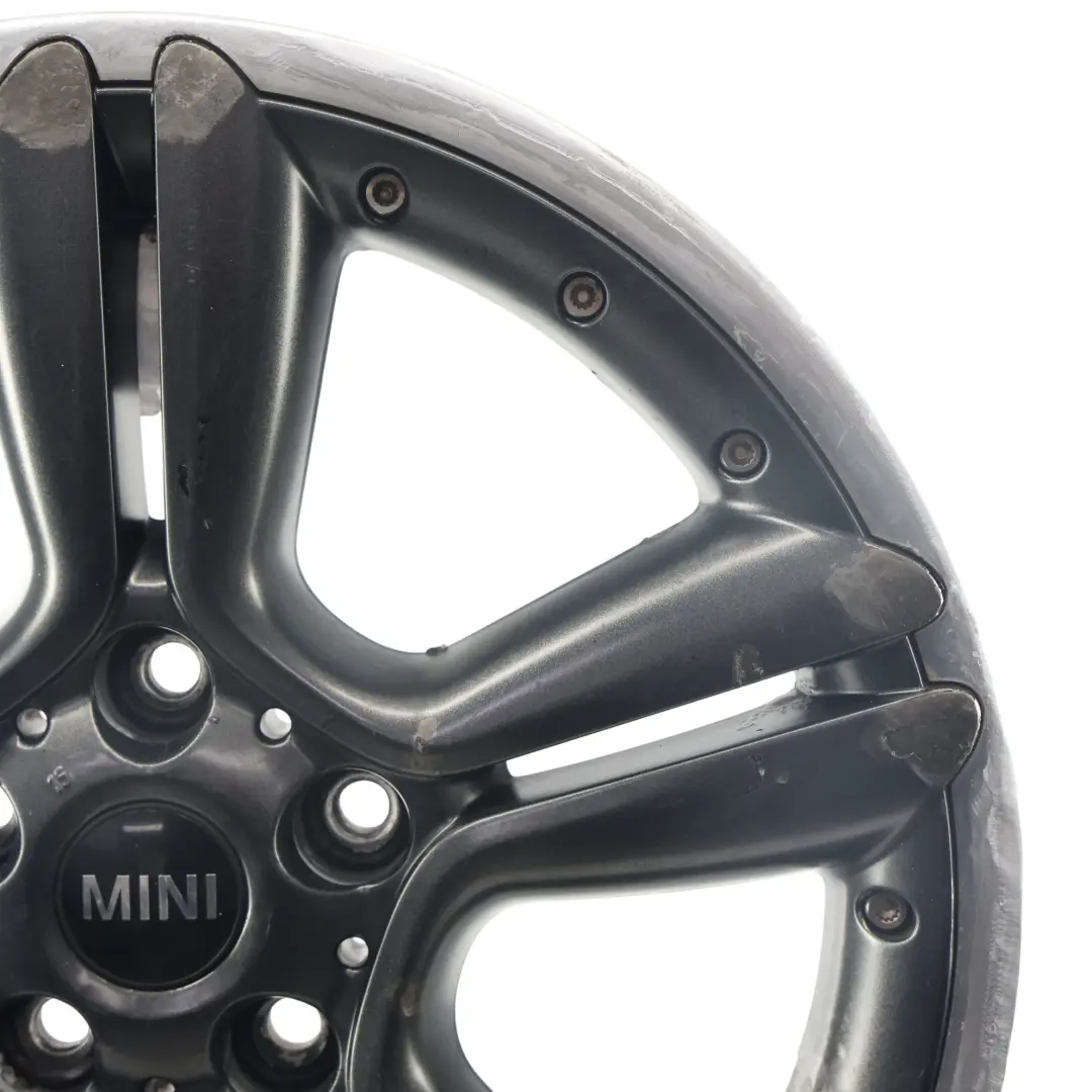 Anthracite Wheel Alloy Rim 18" 7.5J ET:52 Double Spoke 127 to Mini R60 R61 with Part number 9804376 Mini R60 R61 Anthracite Wheel Alloy Rim 18" 7.5J ET:52 Double Spoke 127 - SKU 9804376-4 - Part number 9804376