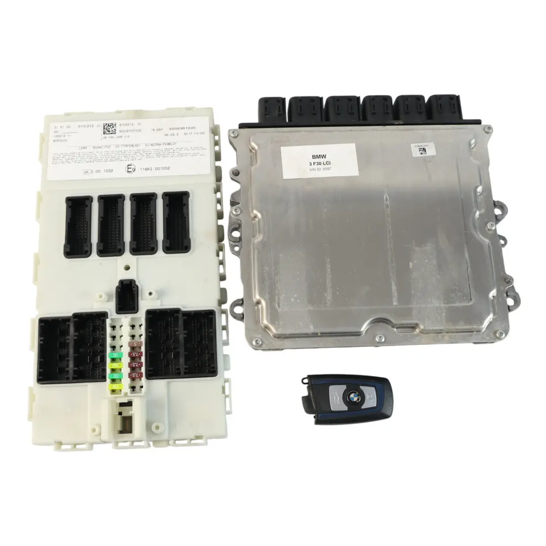 BMW F30 LCI 320i B48 Engine Control Unit DME ECU Kit FEM + Key Automatic - SKU 9894912-4 - Part number 9894912