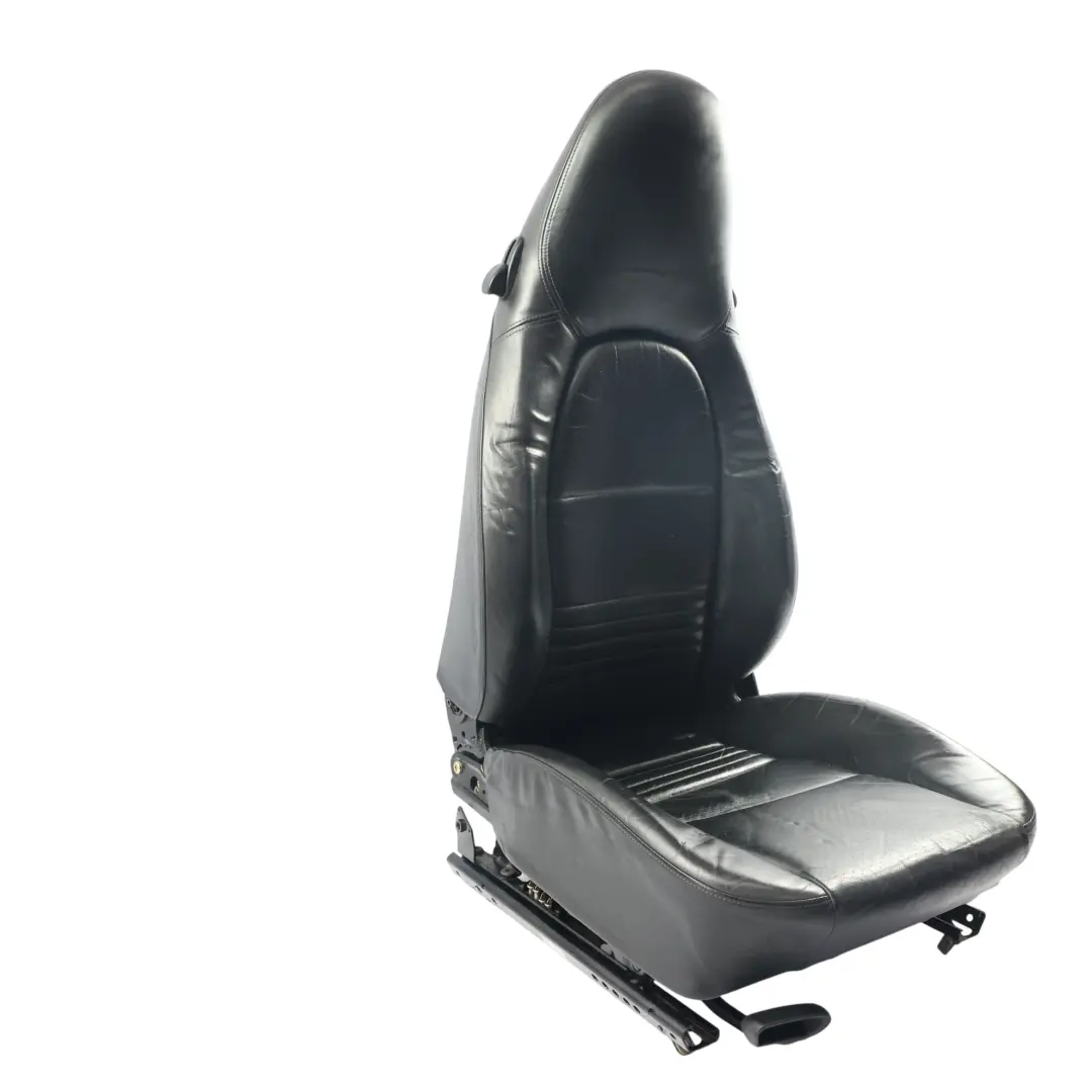 Porsche 911 Carrera 996 Sportsitz Leder Schwarz Links Vorne - SKU 99652199302-3 - Teilenummer 99652199302