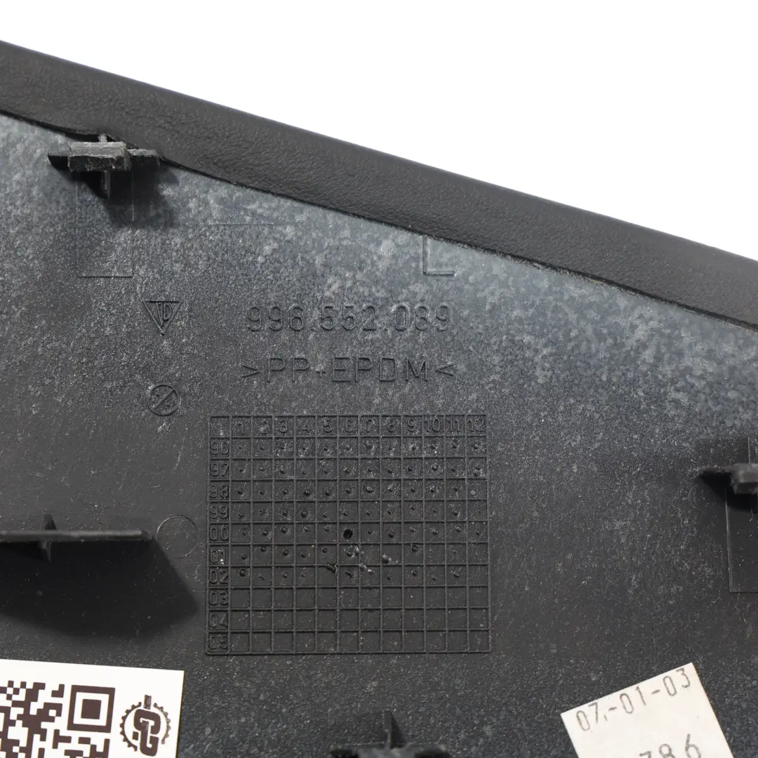 Porsche 986 996 Centre Console Side Trim Leatherette Black Left N/S 996552089 - SKU 99655208902 - Part number 99655208902