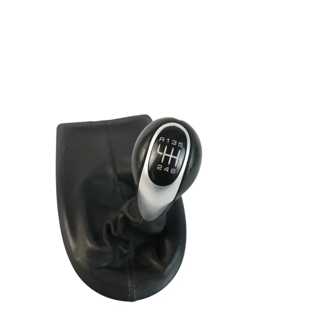 Porsche Boxster 986 Gear Lever Knob Shifter Black Leather 6 Speed - SKU 99655265501-1 - Part number 99655265501