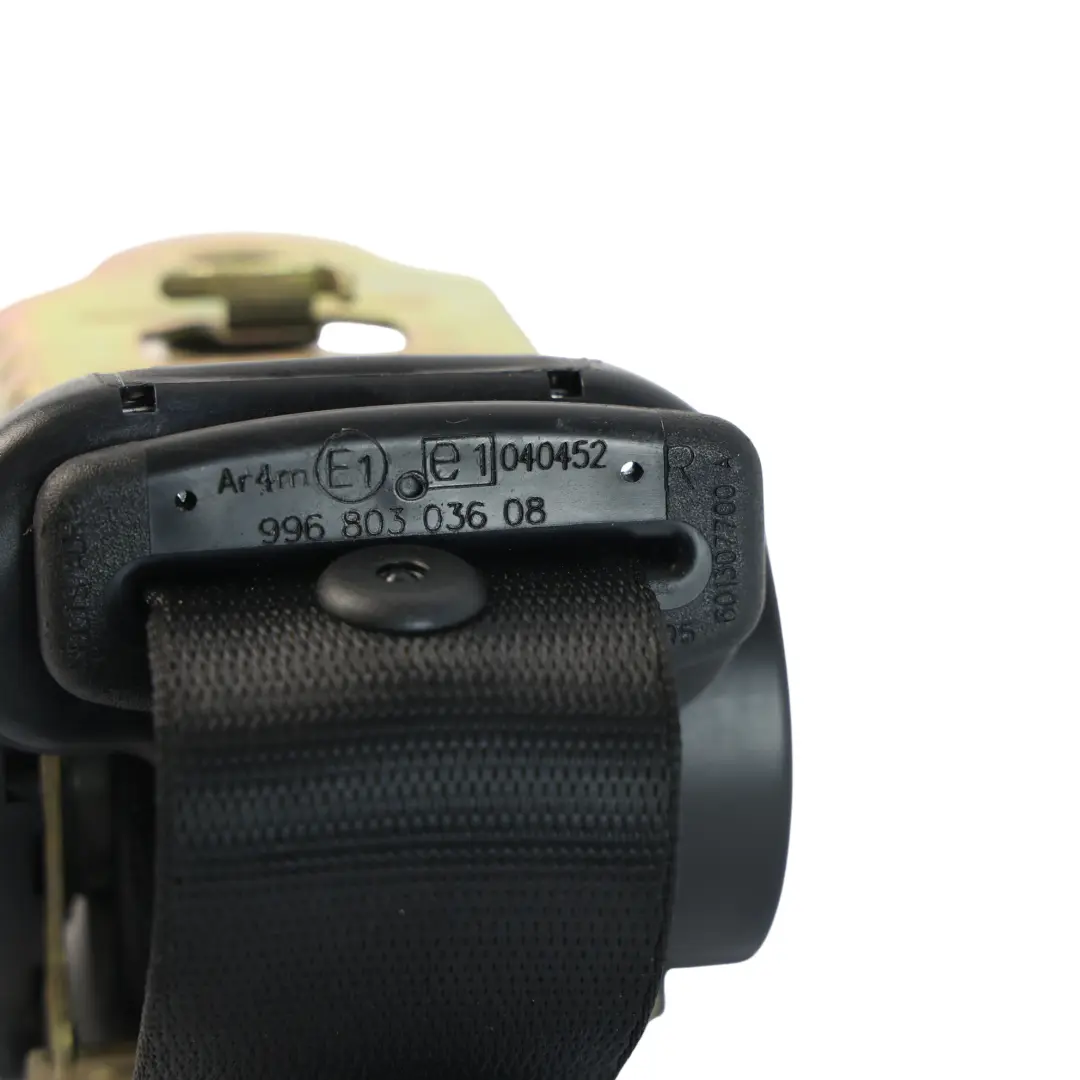 Porsche Carrera 996 Coupe Seat Belt Black Rear Right O/S - SKU 99680303608 - Part number 99680303608