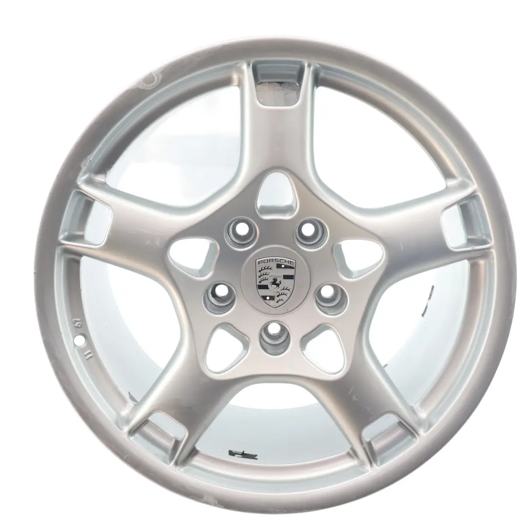Cerchione Lega Argento 19" 11J ET:67 Star Spoke per Porsche Carrera 997 con numero di parte 99736216201 Porsche Carrera 997 Cerchione Lega Argento 19" 11J ET:67 Star Spoke - SKU 99736216201-1 - Numero di parte 99736216201