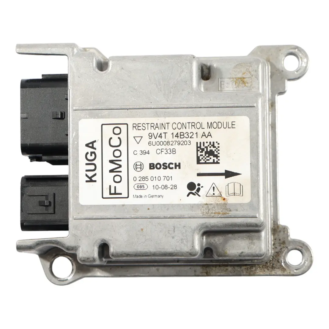 Ford Kuga MK1 Aire Steuergerät ECU SRS - SKU 9V4T-14B321-AA - Teilenummer 9V4T-14B321-AA