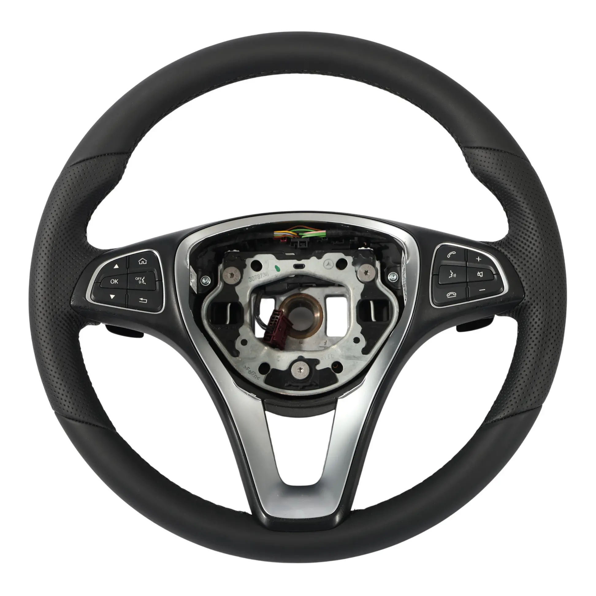 Mercedes W205 X253 Volante NUEVO Cuero Negro Levas de Cambio A0004601803