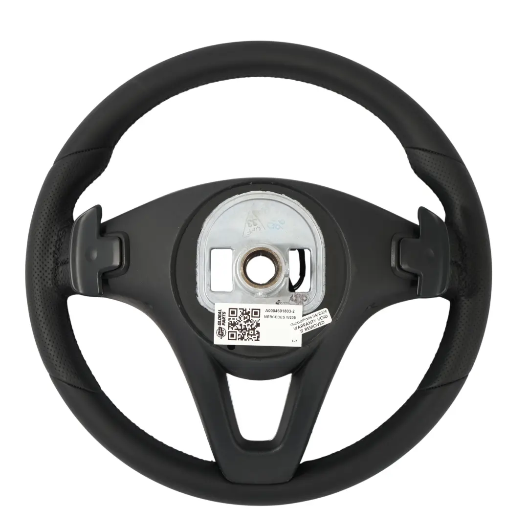 Mercedes W205 X253 Steering Wheel NEW Black Leather Paddle Shift - SKU A0004601803-2 - Part number A0004601803