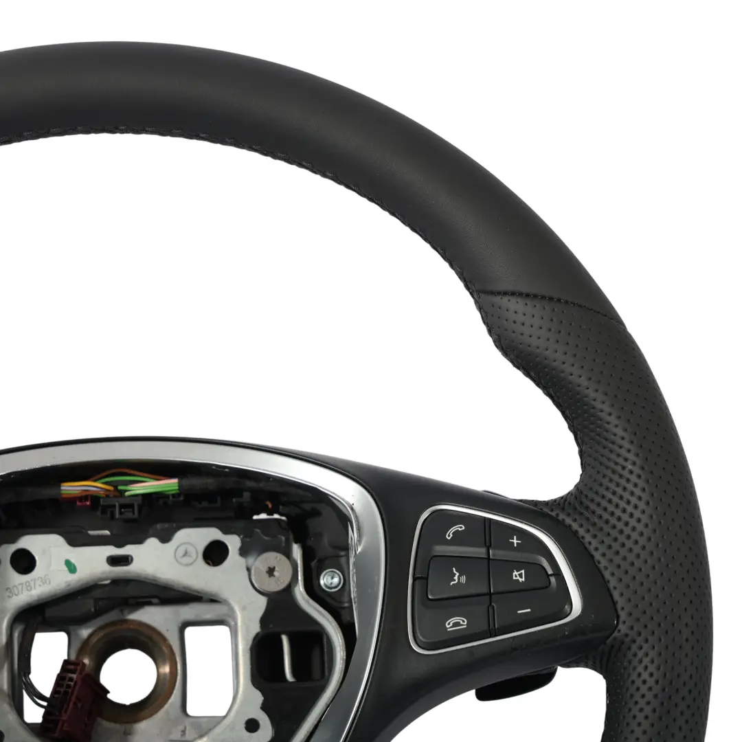Mercedes W205 X253 Steering Wheel NEW Black Leather Paddle Shift - SKU A0004601803-2 - Part number A0004601803