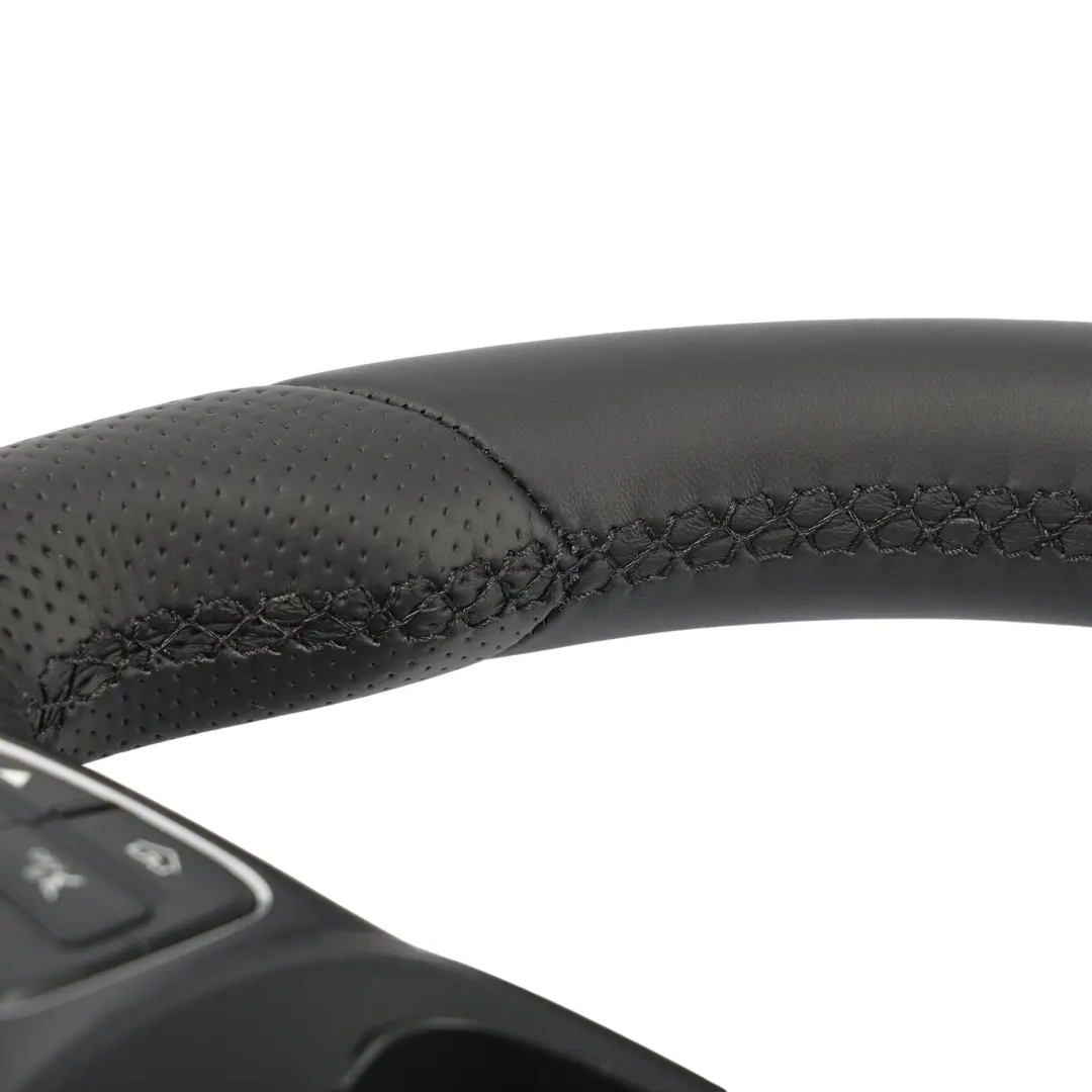 Mercedes W205 Volante NUOVO In Pelle Nera Multifunzione - SKU A0004604903-2 - Numero di parte A0004604903