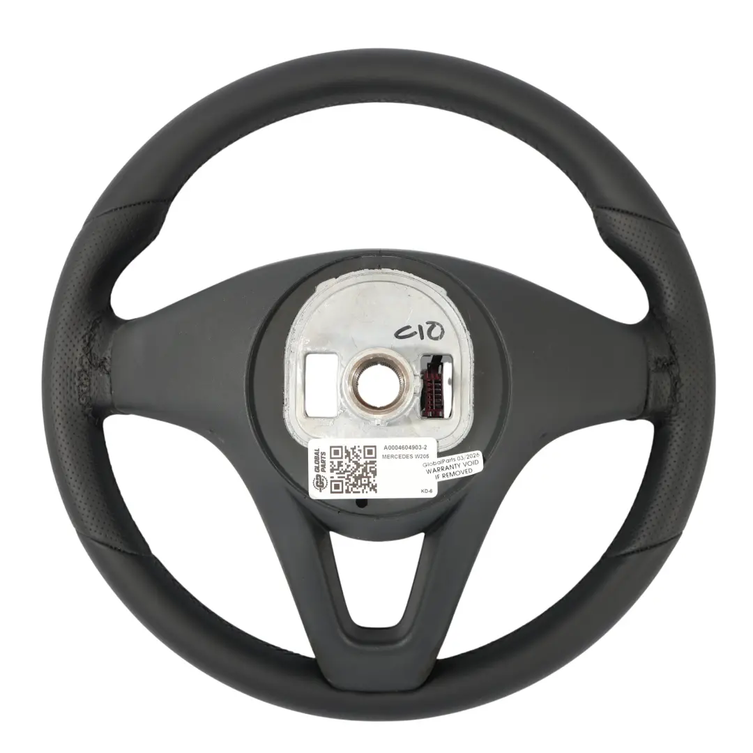 Mercedes W205 Steering Wheel NEW Black Leather Multifunction - SKU A0004604903-2 - Part number A0004604903