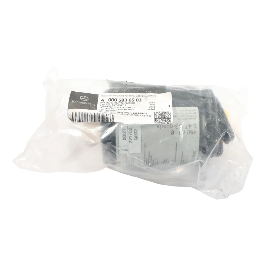 Conteneur Scellant Pneu Tirefit pour Mercedes W205 W213 W247 à propos du numéro de pièce A0005836503 Mercedes W205 W213 W247 Conteneur Scellant Pneu Tirefit - SKU A0005836503 - Numéro de pièce A0005836503
