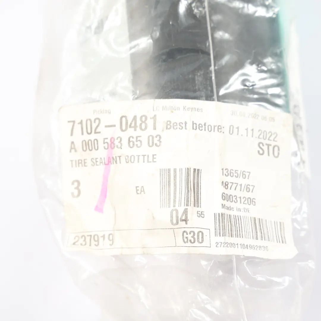 Mercedes W205 W213 W247 Conteneur Scellant Pneu Tirefit - SKU A0005836503 - Numéro de pièce A0005836503