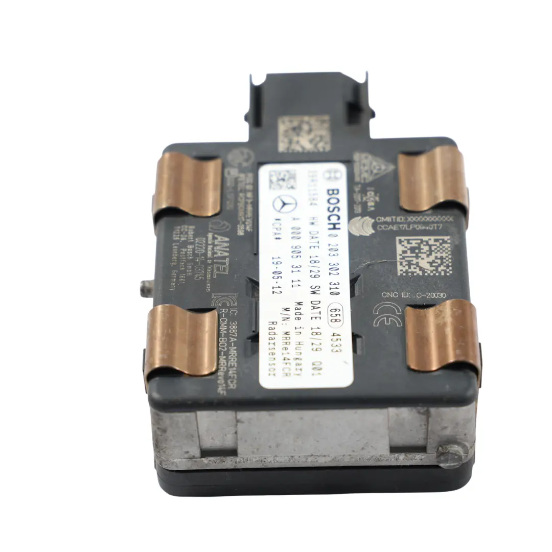 Front Distance Sensor Radar Module Control Unit to Mercedes W205 with Part number A0009053111 Mercedes W205 Front Distance Sensor Radar Module Control Unit - SKU A0009053111 - Part number A0009053111