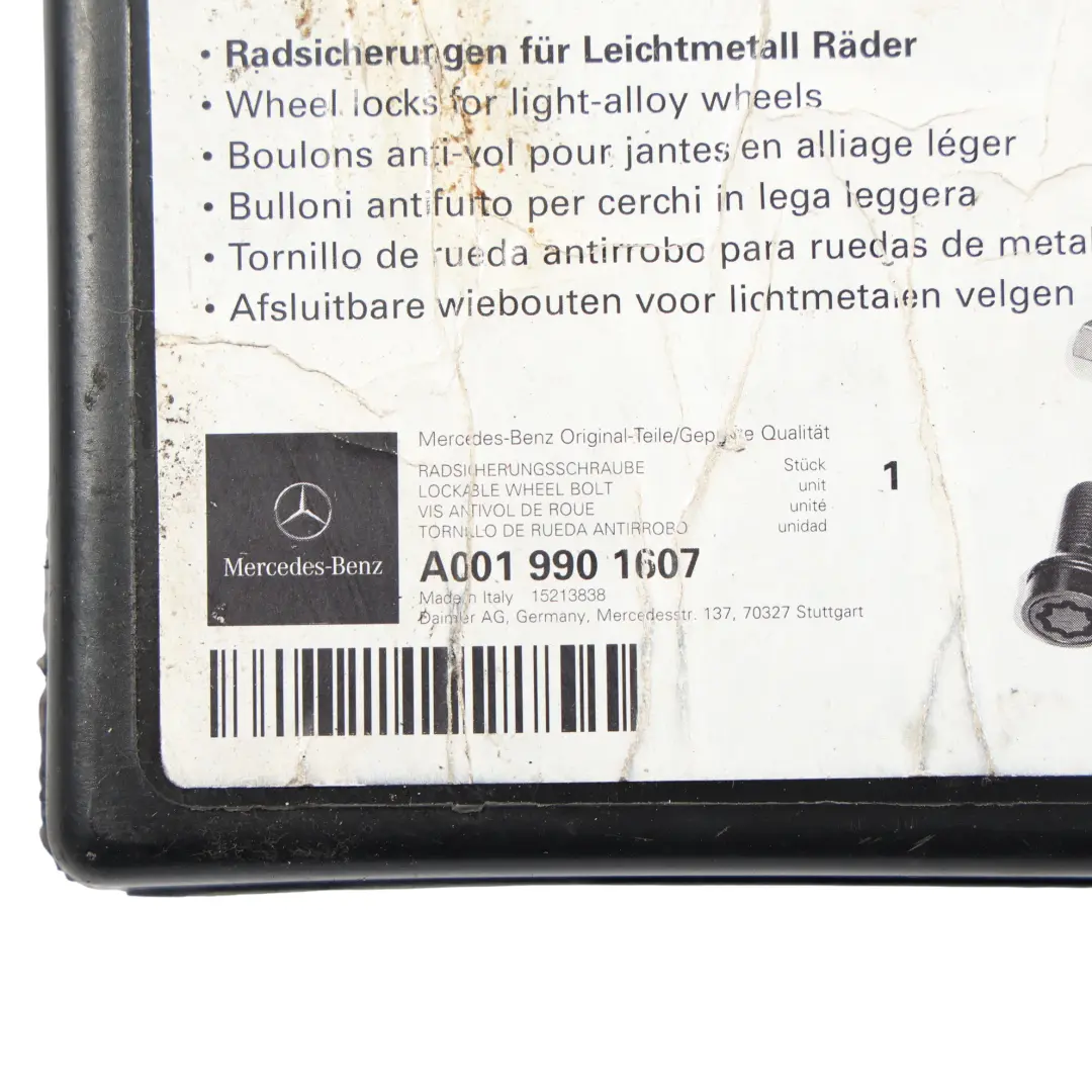 Bulloni sicurezza Mercedes W176 W204 W205 posteriore anteriore Set per con numero di parte A0019901607 Bulloni sicurezza Mercedes W176 W204 W205 posteriore anteriore Set - SKU A0019901607-7 - Numero di parte A0019901607