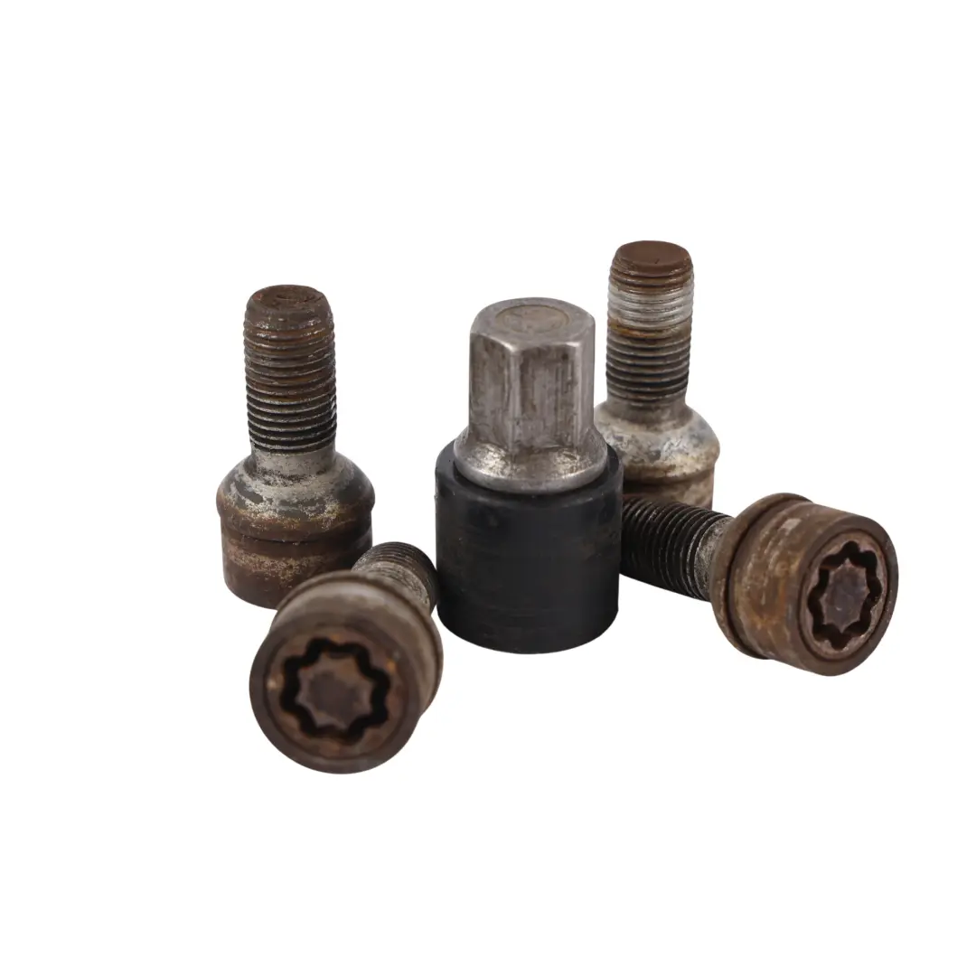 Pernos de rueda trasera delantera Caja Set para Mercedes W176 W204 W205 con número de pieza A0019901607 Mercedes W176 W204 W205 Pernos de rueda trasera delantera Caja Set - SKU A0019901607 - Número de pieza A0019901607