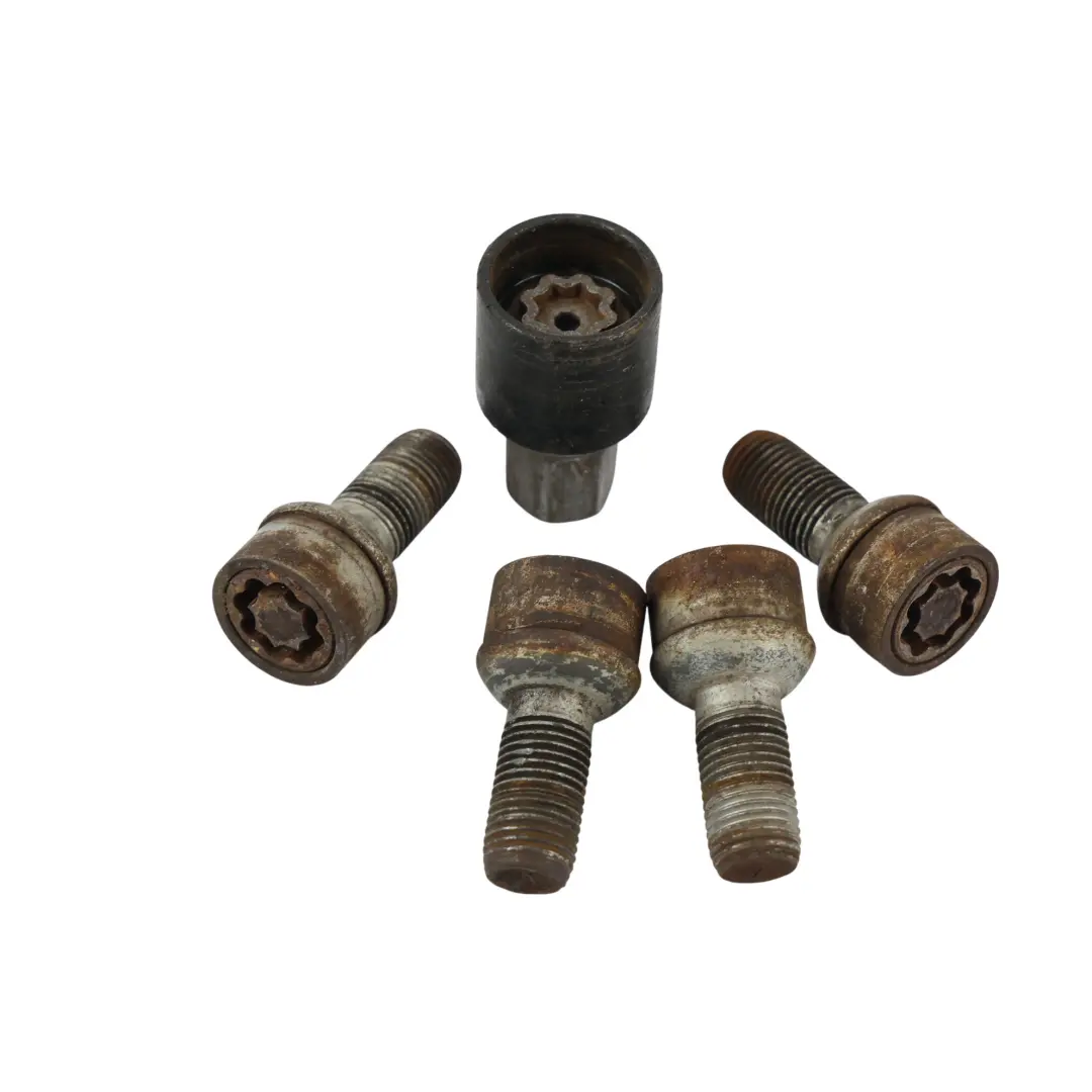Pernos de rueda trasera delantera Caja Set para Mercedes W176 W204 W205 con número de pieza A0019901607 Mercedes W176 W204 W205 Pernos de rueda trasera delantera Caja Set - SKU A0019901607 - Número de pieza A0019901607
