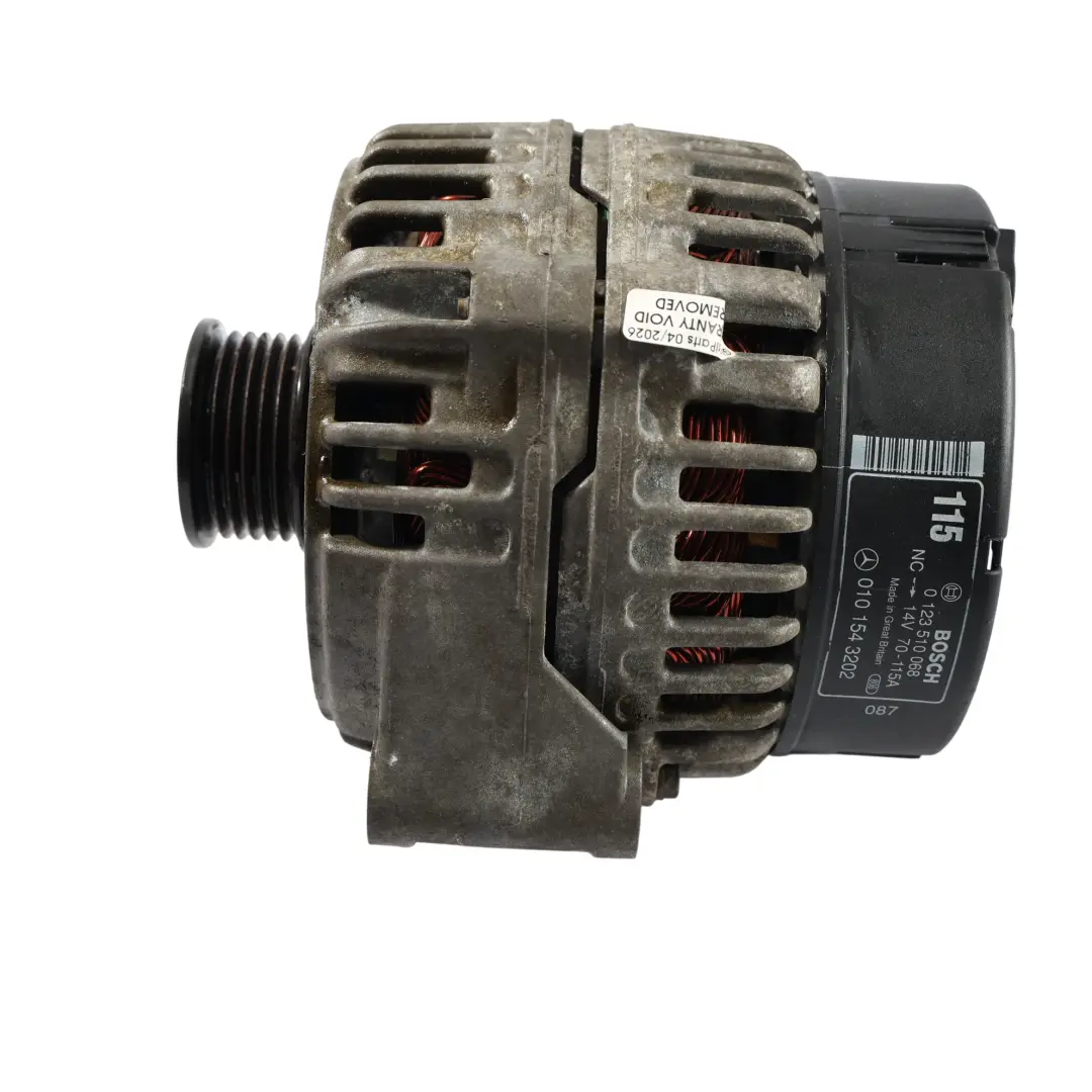 Mercedes W202 W208 R129 Alternador 14V 115A 0101543202 0123510068 - SKU A0101543202 - Número de pieza A0101543202