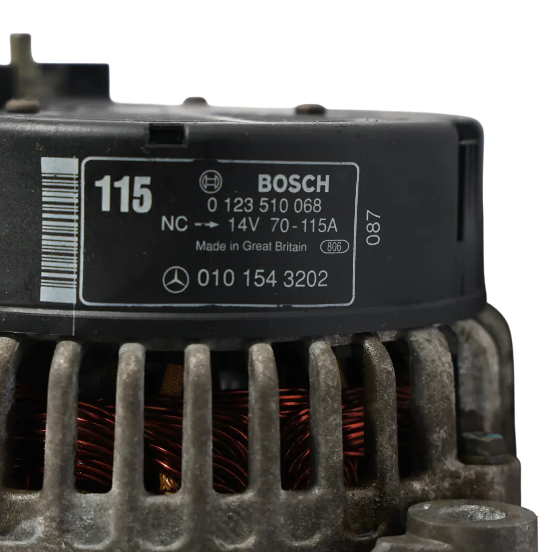 W208 R129 Lichtmaschine 14V 115A 0101543202 0123510068 für Mercedes W202 mit Teilenummer A0101543202 Mercedes W202 W208 R129 Lichtmaschine 14V 115A 0101543202 0123510068 - SKU A0101543202 - Teilenummer A0101543202