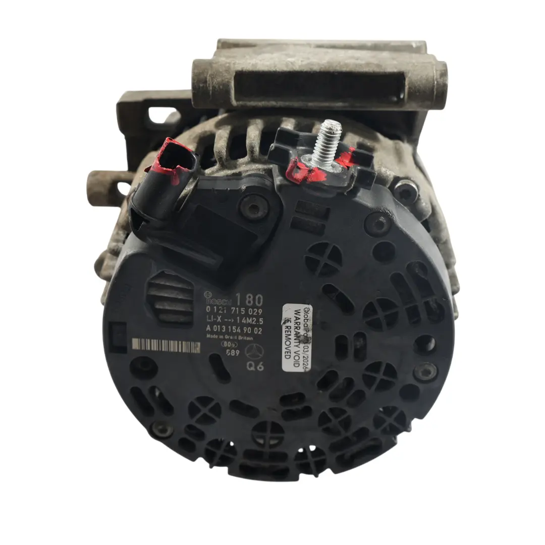 Alternator Generator OM646 Diesel Bosch 180A to Mercedes W204 W211 with Part number A0131549002 Mercedes W204 W211 Alternator Generator OM646 Diesel Bosch 180A - SKU A0131549002-1 - Part number A0131549002