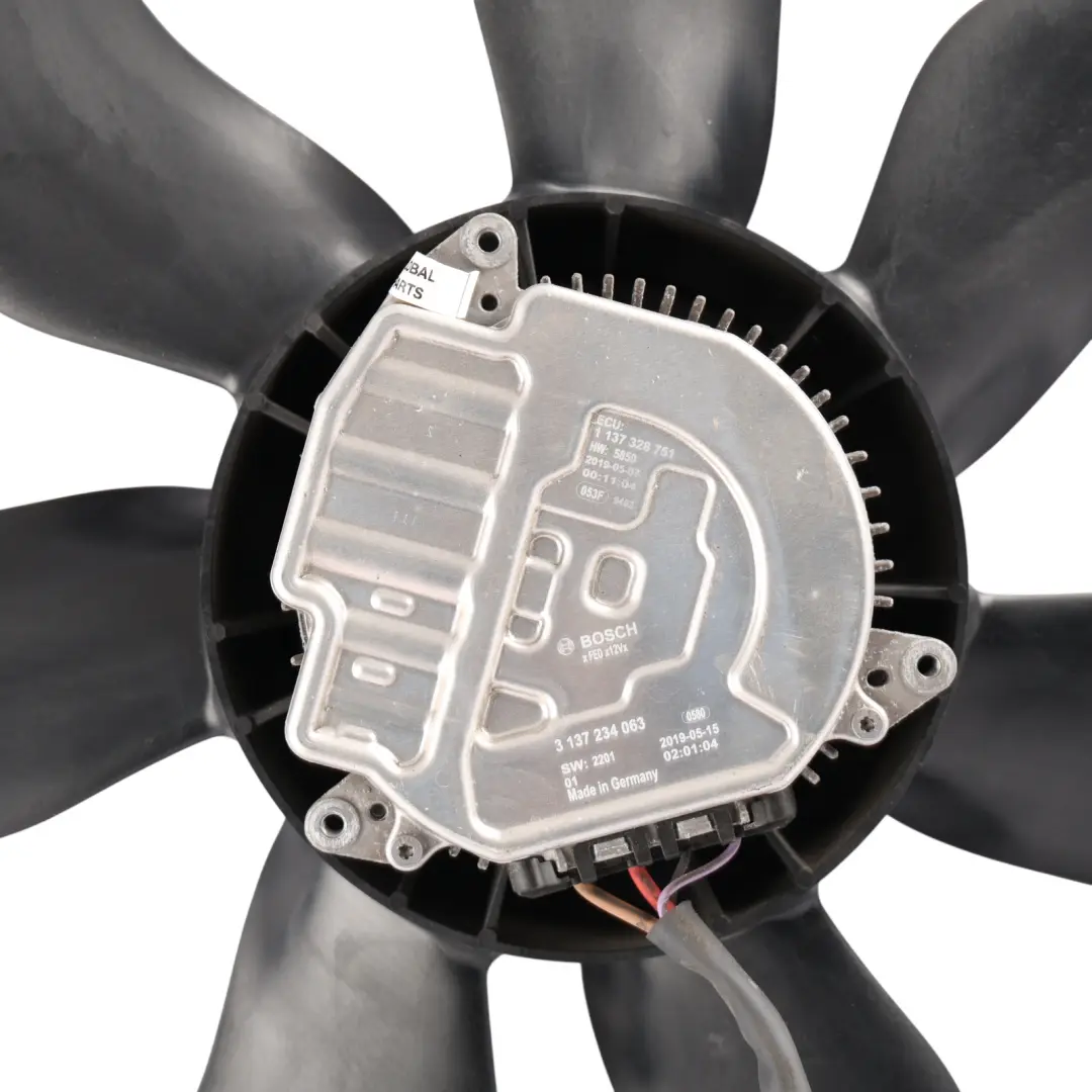Mercedes C205 OM654 Radiator Blower Fan Engine Cooling Motor Unit - SKU A0999067800-2 - Part number A0999067800