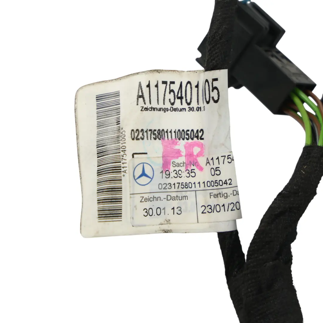 Front Door Wiring Harness Cable Right O/S to Mercedes C117 with Part number A1175401005 Mercedes C117 Front Door Wiring Harness Cable Right O/S - SKU RHD-A1175401005 - Part number A1175401005