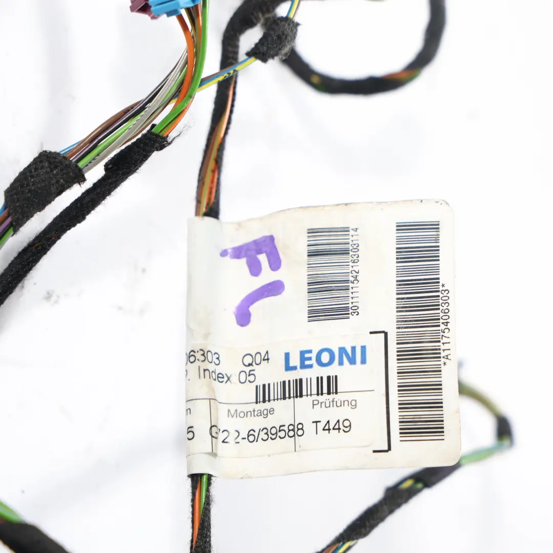 Mercedes C117 Door Wiring Harness Cable Front Passenger's Side N/S - SKU A1175406303 - Part number A1175406303