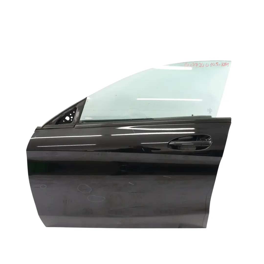 Mercedes C117 Door Front Left N/S Covering Panel Kosmos Black Metallic - 191 - SKU A1177200105-KB1 - Part number A1177200105