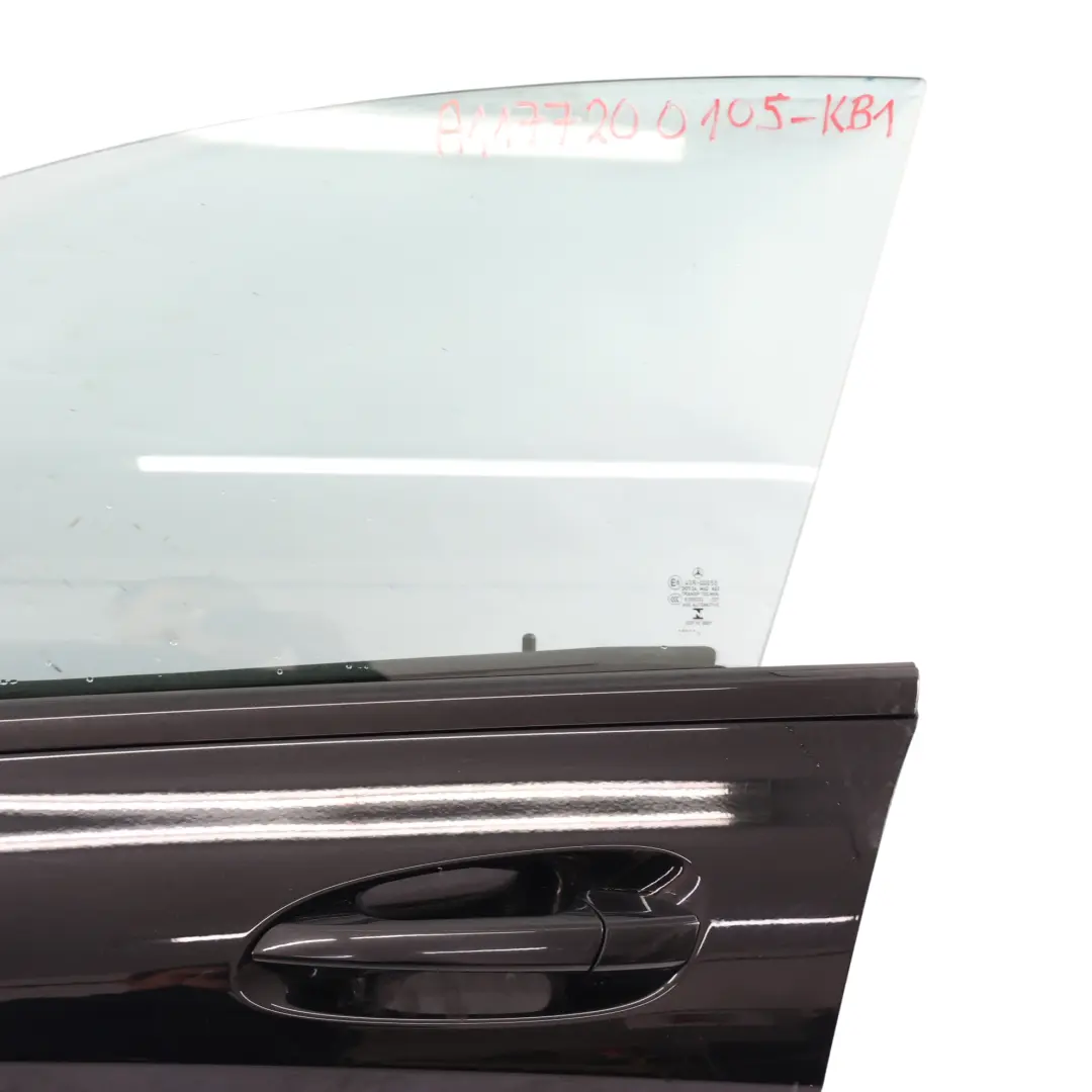Mercedes C117 Door Front Left N/S Covering Panel Kosmos Black Metallic - 191 - SKU A1177200105-KB1 - Part number A1177200105