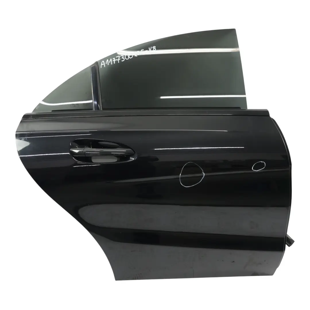 Mercedes CLA C117 Porta posteriore destra Kosmos Cosmic Black Metallic - 191 - SKU A1177300205-KB - Numero di parte A1177300205